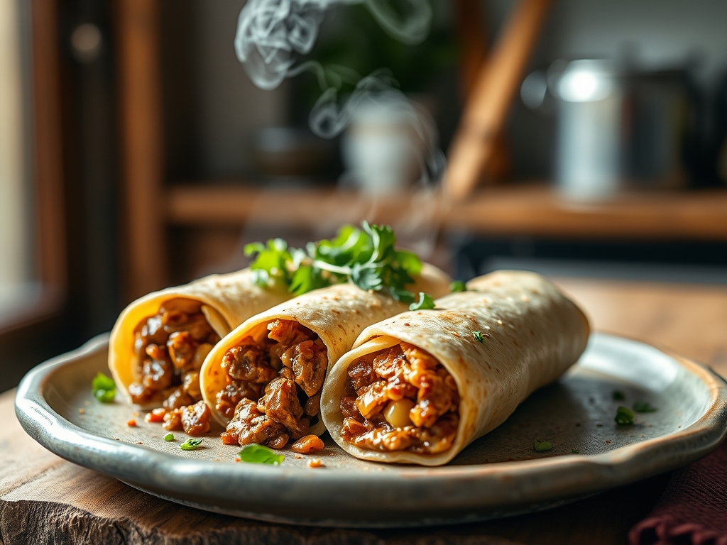 Burritos gigantes de carne