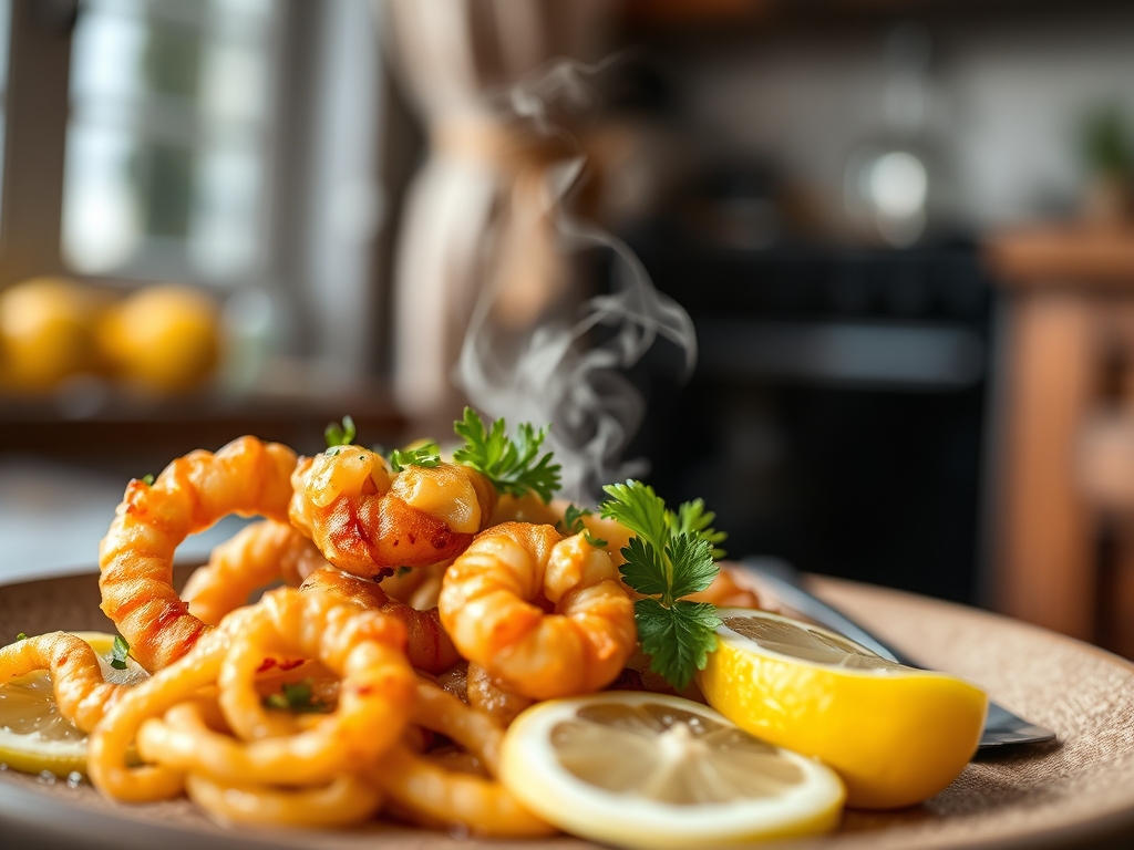 Calamares fritos con lima