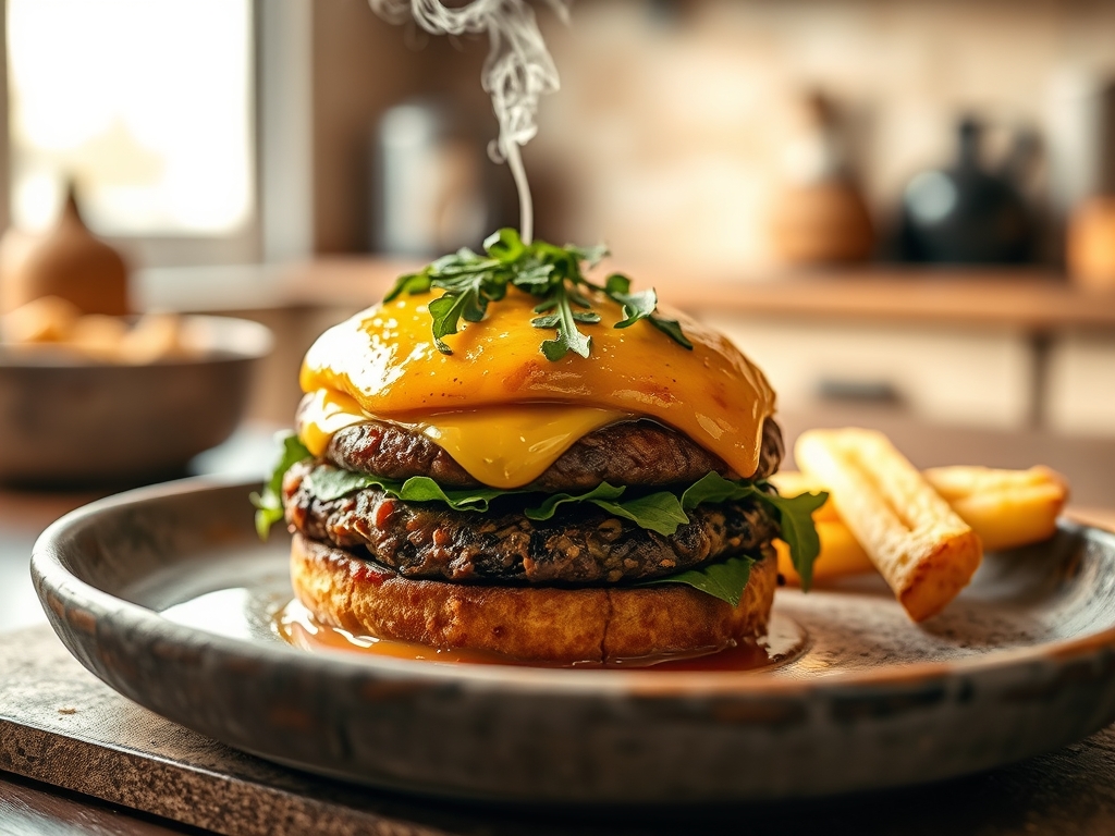 Hamburguesa con extra de queso