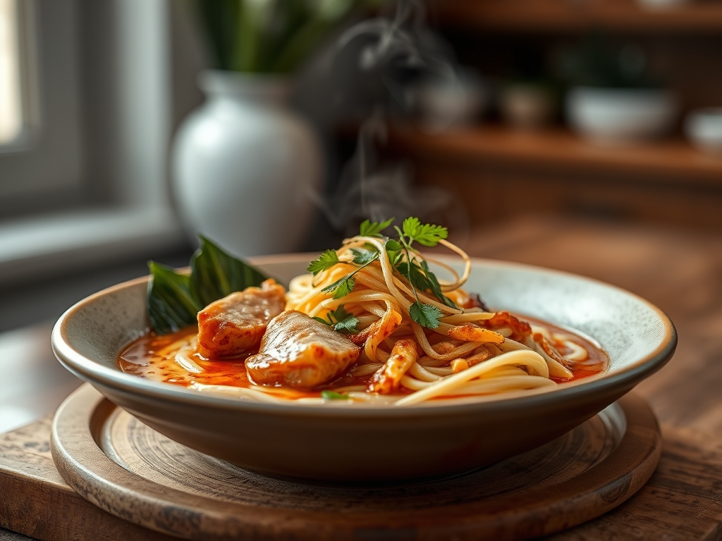 Ramen de cerdo súper picante