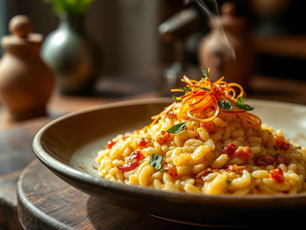 Risotto de remolacha neón