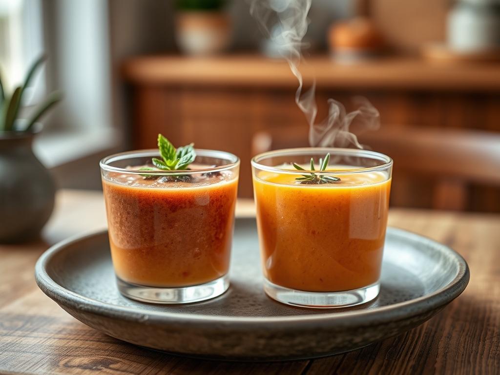 Smoothies de colores eléctricos